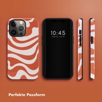 Selencia Vivid Tough Back Cover für das iPhone 13 Pro - Dream Swirl Orange