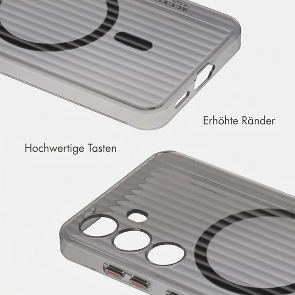 Accezz Lite Backcover mit MagSafe | Fluted | Samsung Galaxy S24 - Schwarz