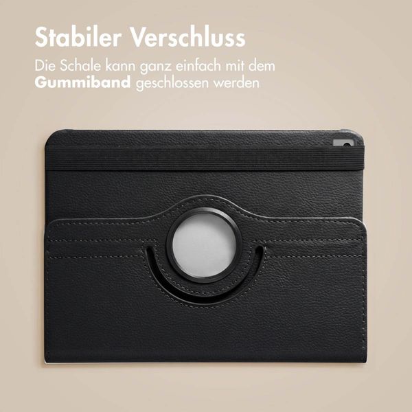 imoshion 360° drehbare Klapphülle Apple iPad 9 (2021) 10.2 Zoll / iPad 8 (2020) 10.2 Zoll / iPad 7 (2019) 10.2 Zoll - Schwarz