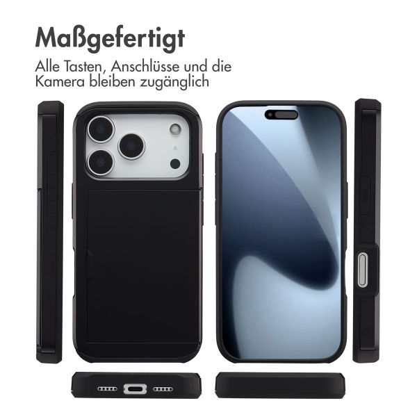 imoshion Backcover mit Kartenfach Apple iPhone 17 Pro - Schwarz