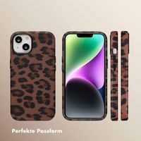 Selencia Sabi Backcover Leopardenmuster mit MagSafe Apple iPhone 14 - Mocha Brown