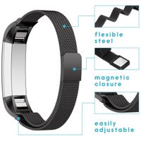 imoshion Magnetisches Milanaise Armband für das  Fitbit Alta (HR) - Schwarz