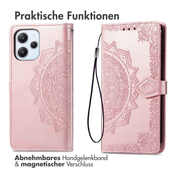 imoshion Mandala Klapphülle Xiaomi Redmi 12 - Rosé gold