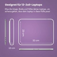 imoshion Laptop Hülle mit Staufach 13 Zoll - Laptop Sleeve - Sandstone