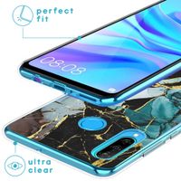 imoshion Design Hülle Huawei P30 Lite - Marmor - Blau