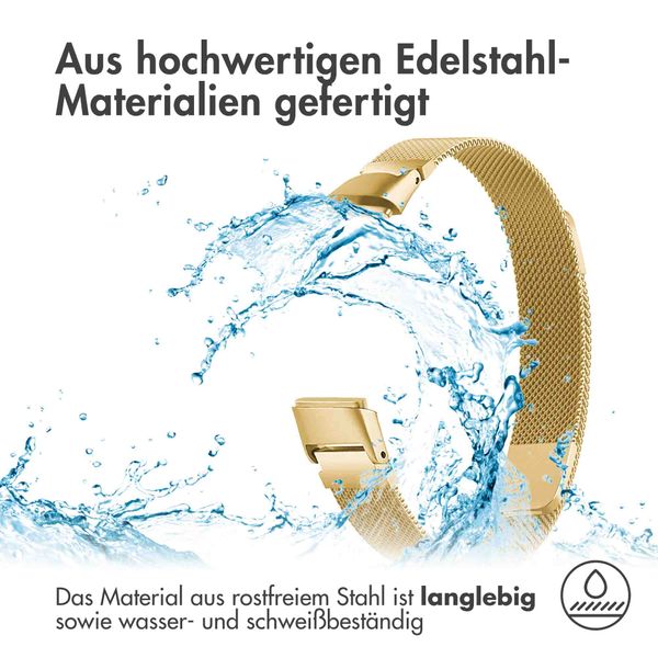 imoshion Mailändische Magnetarmband für das Fitbit Luxe - Größe S - Gold