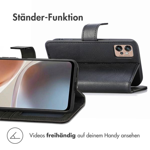 imoshion Luxuriöse Klapphülle Motorola Moto G32 - Schwarz