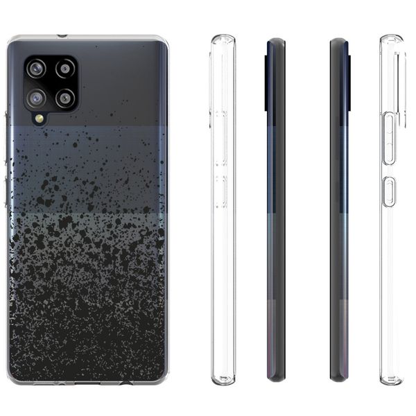 imoshion Design Hülle Samsung Galaxy A42 - Spritzer - Schwarz