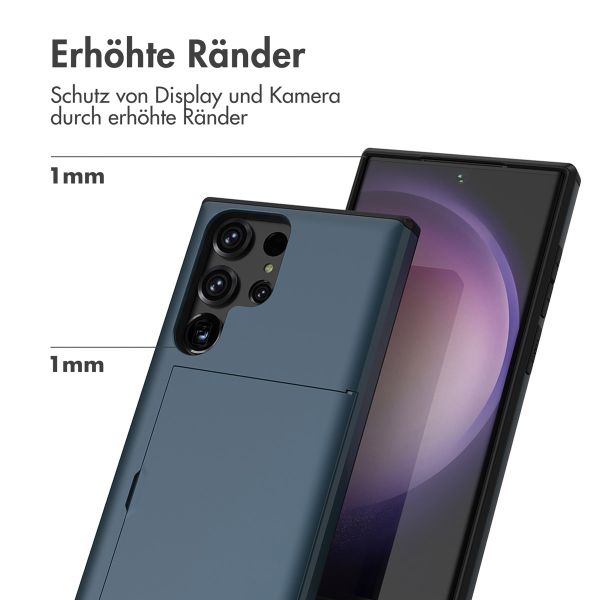 imoshion Backcover mit Kartenfach Samsung Galaxy S23 Ultra - Dunkelblau