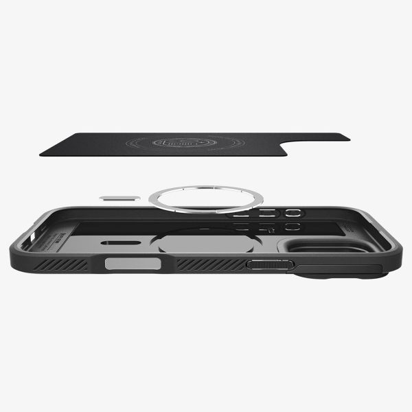 Spigen ﻿Optik Armor MagSafe für das iPhone 16 Pro - Schwarz