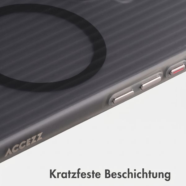Accezz Lite Backcover mit MagSafe | Fluted | Apple iPhone 16 - Grau