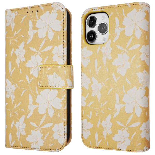 imoshion ﻿Design Klapphülle für das iPhone 12 (Pro) - Yellow Flowers