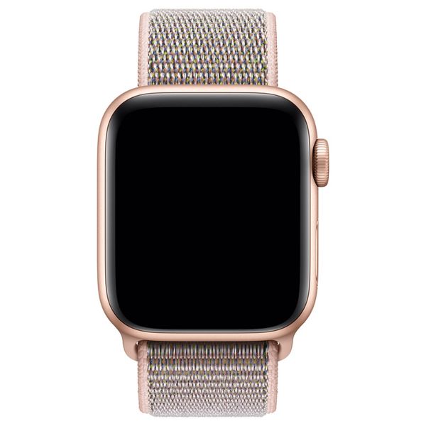 Sport Loop Armband fur Apple Watch Series 1 9 SE 38 40 41 mm Series 10 42 mm Pink Sand