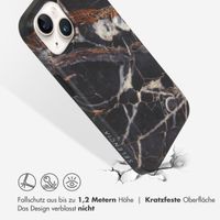 Selencia Aurora Fashion Back Case für das Apple iPhone 14 - ﻿Strapazierfähige Hülle - 100 % recycelt - Schwarzer Marmor