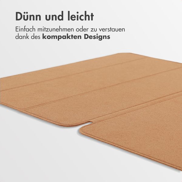 Accezz Leder Trifold Klaphülle Apple iPad Pro 11 (2025) M5 / (2024) M4 - Cognac