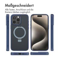 Accezz Ring Stand Backcover mit MagSafe Apple iPhone 15 Pro Max - Blau