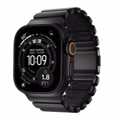 Nomad Stratos Armband für Apple Watch Series 1 - 11 / SE / Ultra (44/45/46/49 mm) - Black / Black Titanium