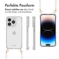 imoshion Back Cover mit Band + Armband iPhone 14 Pro Max - Perlenherzen