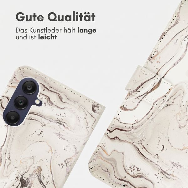 imoshion Design Klapphülle Samsung Galaxy A26 - Sandy Marble