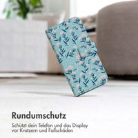 imoshion Design Klapphülle iPhone SE (2022 / 2020) / 8 / 7 / 6(s) - Blue Flowers