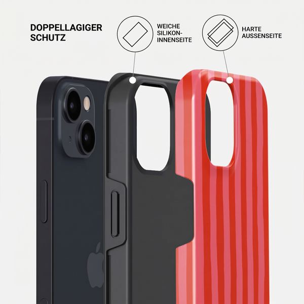 Burga Tough Back Cover MagSafe Apple iPhone 14 - Pomegranate
