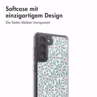 imoshion Design Hülle Samsung Galaxy S21 FE - Bloom Love Sage Green