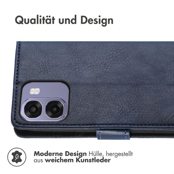 imoshion Luxuriöse Klapphülle Oppo A6x (4G/5G) - Dunkelblau