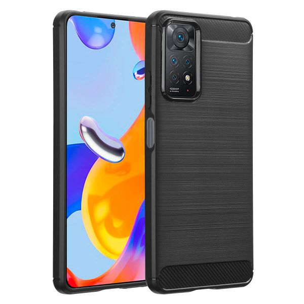 imoshion Brushed Back Cover für das Xiaomi Redmi Note 11 Pro - Schwarz