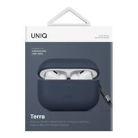 Uniq Terra Echtleder-Hülle für Apple AirPods Pro 2 - Space Blue