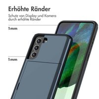 imoshion Backcover mit Kartenfach Samsung Galaxy S21 FE - Dunkelblau