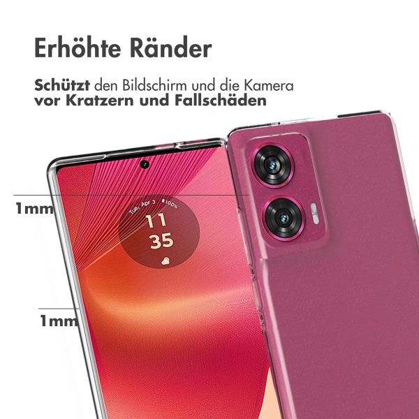 Accezz Clear TPU Backcover Motorola Edge 50 Fusion - Transparent