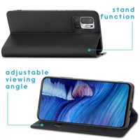 imoshion Slim Folio Klapphülle  Xiaomi Redmi Note 10 (5G) - Schwarz