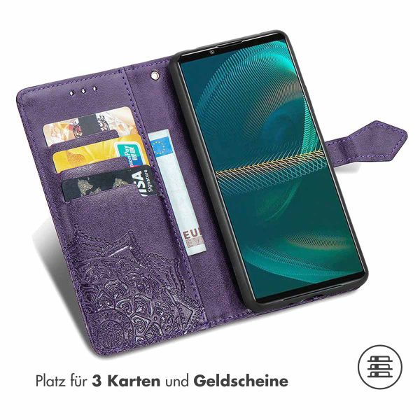 imoshion Mandala Klapphülle für das Sony Xperia 5 IV - Violett