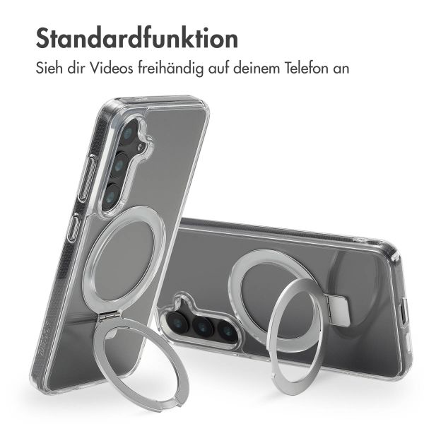 Accezz Ring Stand Backcover mit MagSafe Samsung Galaxy S24 - Transparent