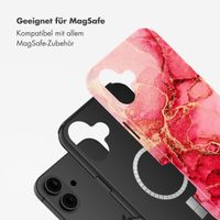 Selencia Vivid Tough Back Cover mit MagSafe für das Apple iPhone 16 - Rosy Marble