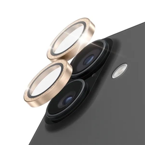 PanzerGlass Kameraprotektor Hoops Optic Rings für das Apple iPhone 17 - Glitzergold