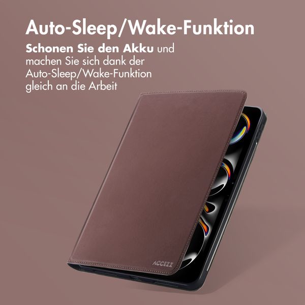 Accezz Classic Klapphülle Apple iPad Pro 11 (2025) M5 / (2024) M4 - Braun