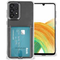 imoshion Soft Case Back Cover mit Kartenfach für das Samsung Galaxy A33 - Transparent