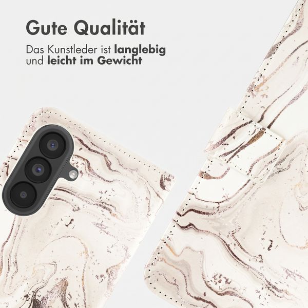 imoshion Design Klapphülle Samsung Galaxy A57 (5G) - Sandy Marble