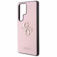 Guess 4G Metal Logo Saffiano Backcover für das Samsung Galaxy S25 Ultra - Pink