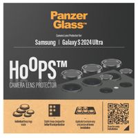 PanzerGlass Kameraprotektor Hoops Optic Rings für das Samsung Galaxy S24 Ultra - Black
