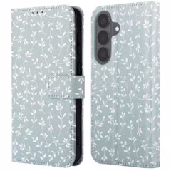 imoshion Design Klapphülle Samsung Galaxy S26 FE - Smoke Green Flowers