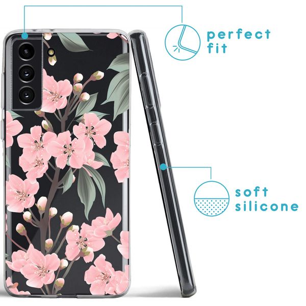 imoshion Design Hülle für das Samsung Galaxy S21 FE - Cherry Blossom