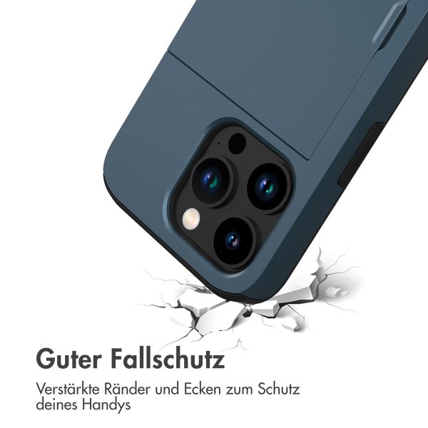 imoshion Backcover mit Kartenfach Apple iPhone 15 Pro - Dunkelblau