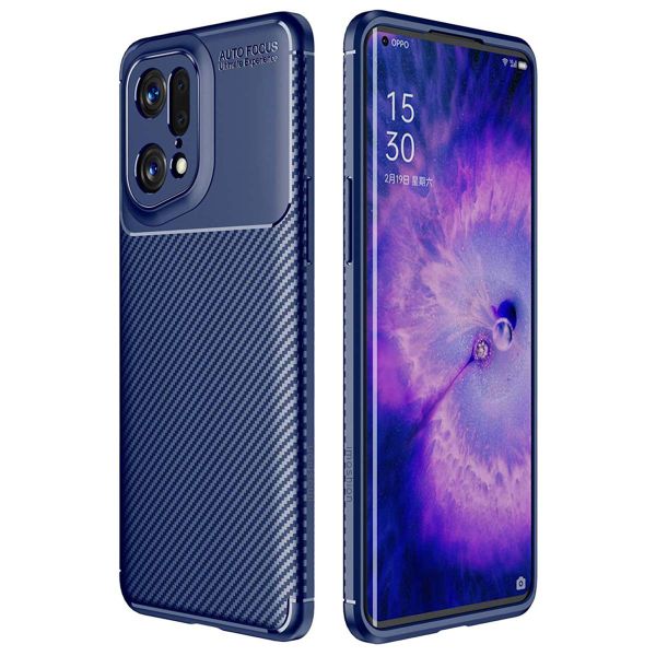 imoshion Carbon-Hülle für das Oppo Find X5 Pro - Blau