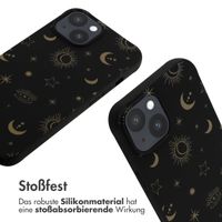 imoshion Silikonhülle design mit Band für das iPhone 14 - Sky Black