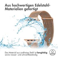 imoshion Mailändische Magnetarmband für die Apple Watch Series 1 bis 9 / SE (38/40/41 mm) | Series 10 (42 mm) - Größe M - Rose Gold