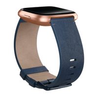 Fitbit Leather Armband für Fitbit Versa / Versa 2 / Versa Lite - Midnight