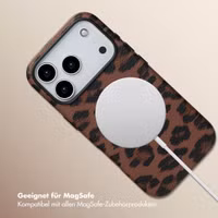 Selencia Sabi Backcover Leopardenmuster mit MagSafe Apple iPhone 17 Pro - Mocha Brown