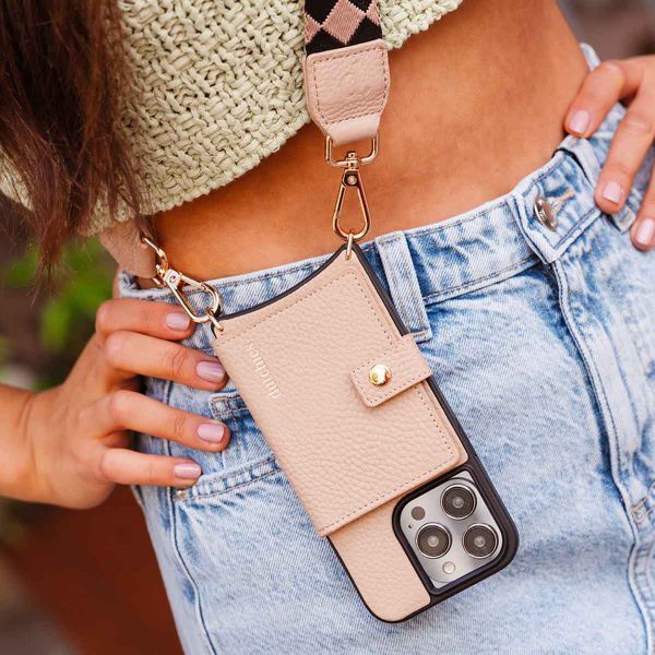 Dutchies MagSafe Back Cover mit Kartenfach Apple iPhone 12 (Pro) - Beige